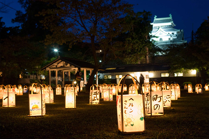 【松江水燈路】松江城周辺をライトアップする光のイベント