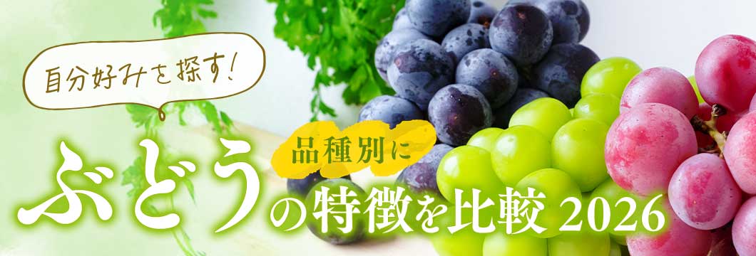 自分好みを探す！ぶどうを品種別に比較