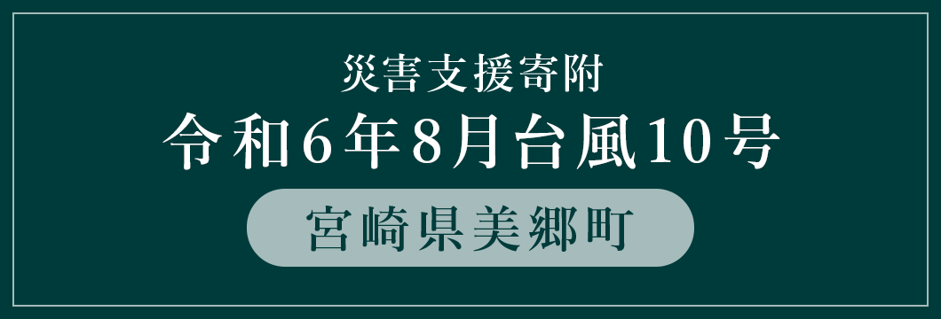 宮崎県美郷町 令和6年8月台風10号災害支援（返礼品なし）