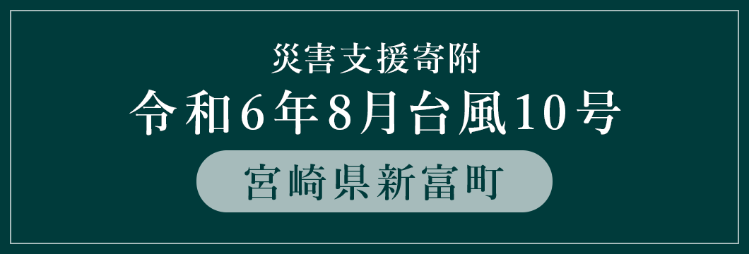 宮崎県新富町 令和6年8月台風10号災害支援（返礼品なし）