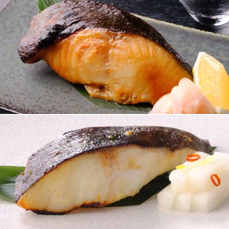 ＜ヤマノ＞厚切り銀だら切身（みそ漬・西京漬）厚切り味噌漬5切・厚切り西京漬5切