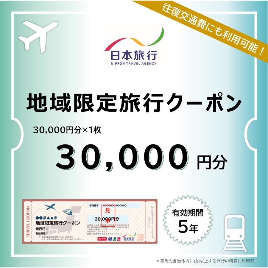 ＜日本旅行＞函館市　地域限定旅行クーポン 3万円分