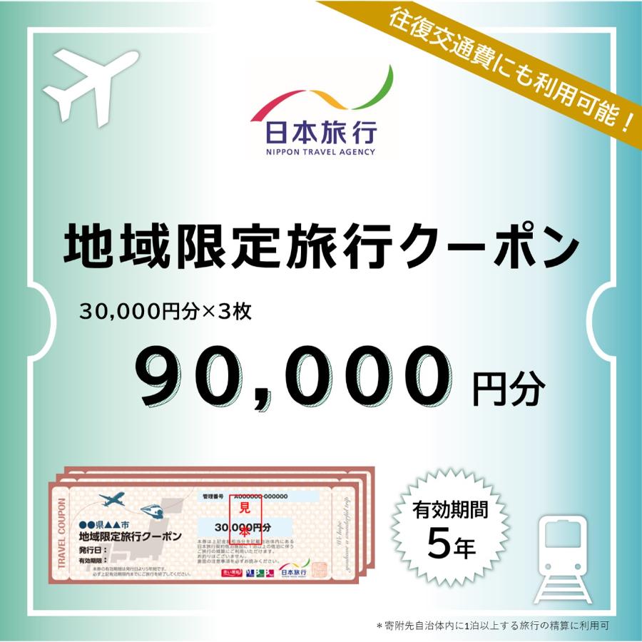 ＜日本旅行＞函館市　地域限定旅行クーポン 9万円分