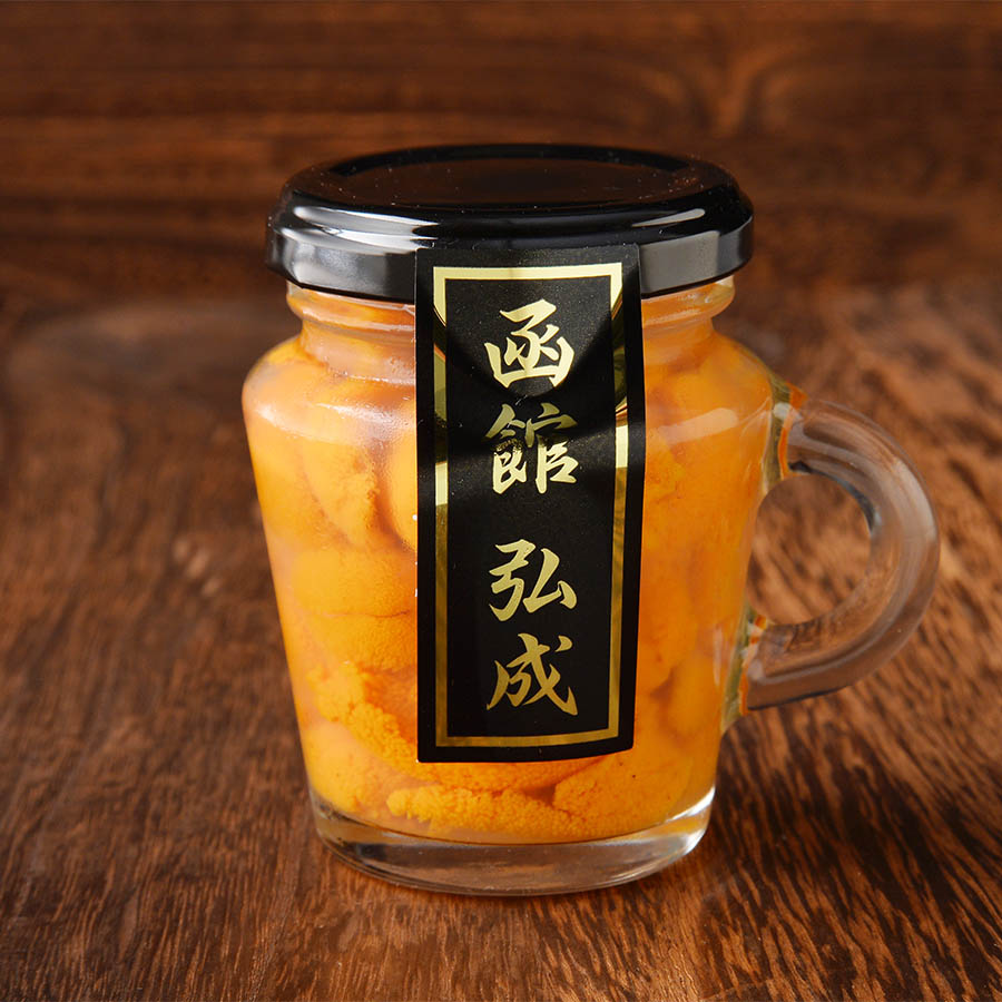 ＜弘成＞「塩水生うに」（エゾバフンうにorムラサキうに）マグカップ入60g