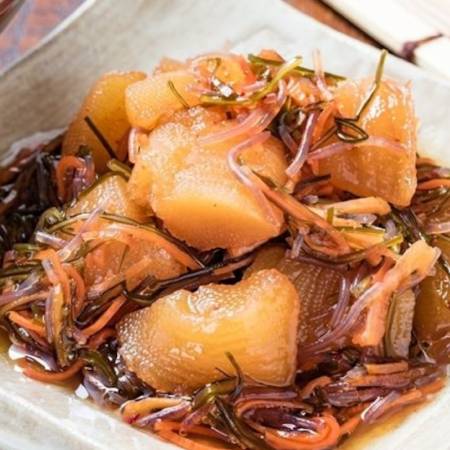 【もったいない！を食べよう】＜函館 弘成＞”数の子たっぷり”「松前漬」215g×4（計860g）