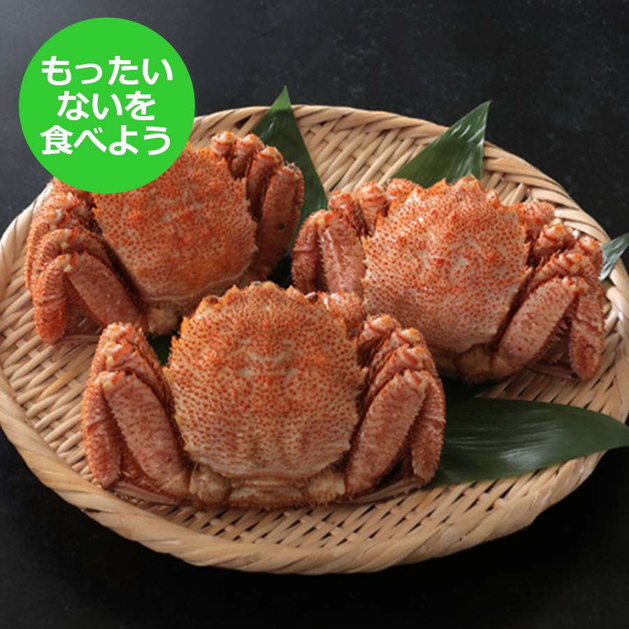 【もったいない！を食べよう】＜弘成＞”足折れ”ボイル「毛蟹」（サイズ不揃い・小型・傷）1kg（3～４尾）