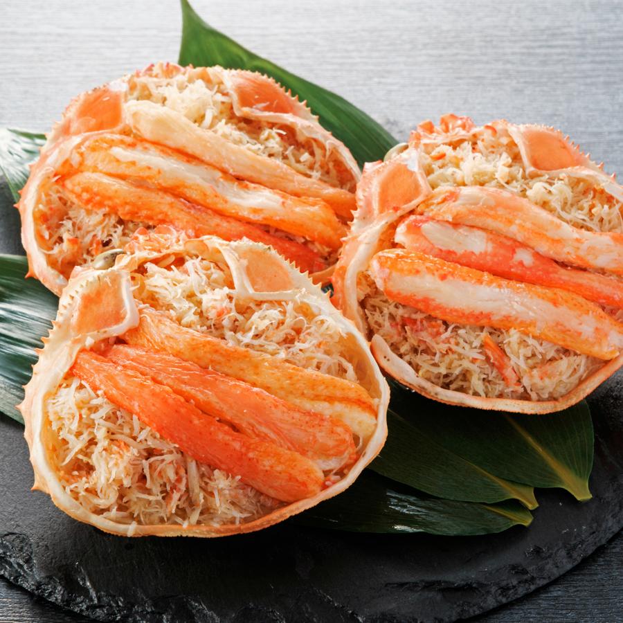 ＜弘成＞北海道産大「オオズワイ蟹」甲羅盛り140gx3個（計420g）