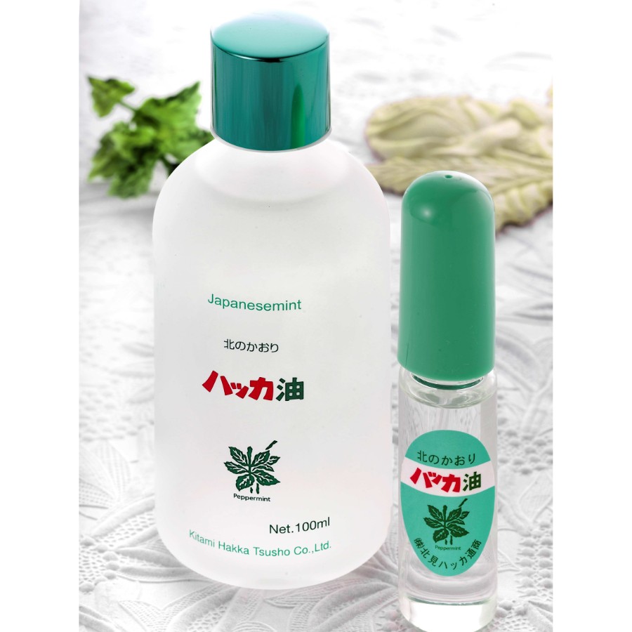 <北見ハッカ通商>ハッカ油徳用ボトル100ml・ハッカ油スプレーセット
