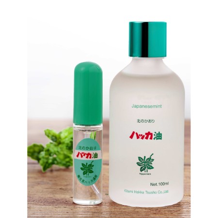 ＜北見ハッカ通商＞ハッカ油徳用ボトル100ml・ハッカ油スプレーセット
