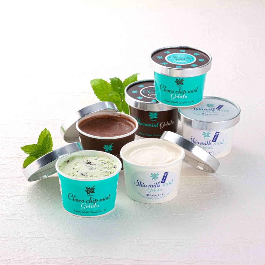 <北見ハッカ通商>ミントジェラートカップ 120ml×12個(3種×各4個)