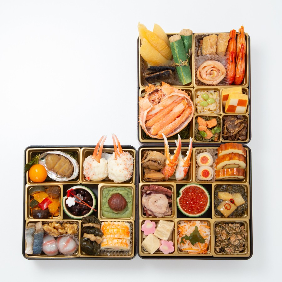 <中央水産>流氷市場北海道のおせち 6.5寸3段重 36品【12月27~30日にお届け】