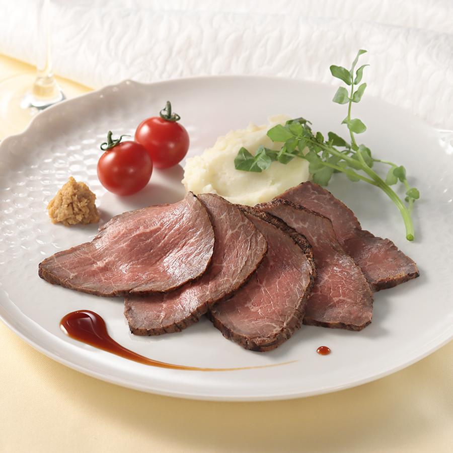 北海道産ローストビーフブロック500g(ソース・山わさび付き)