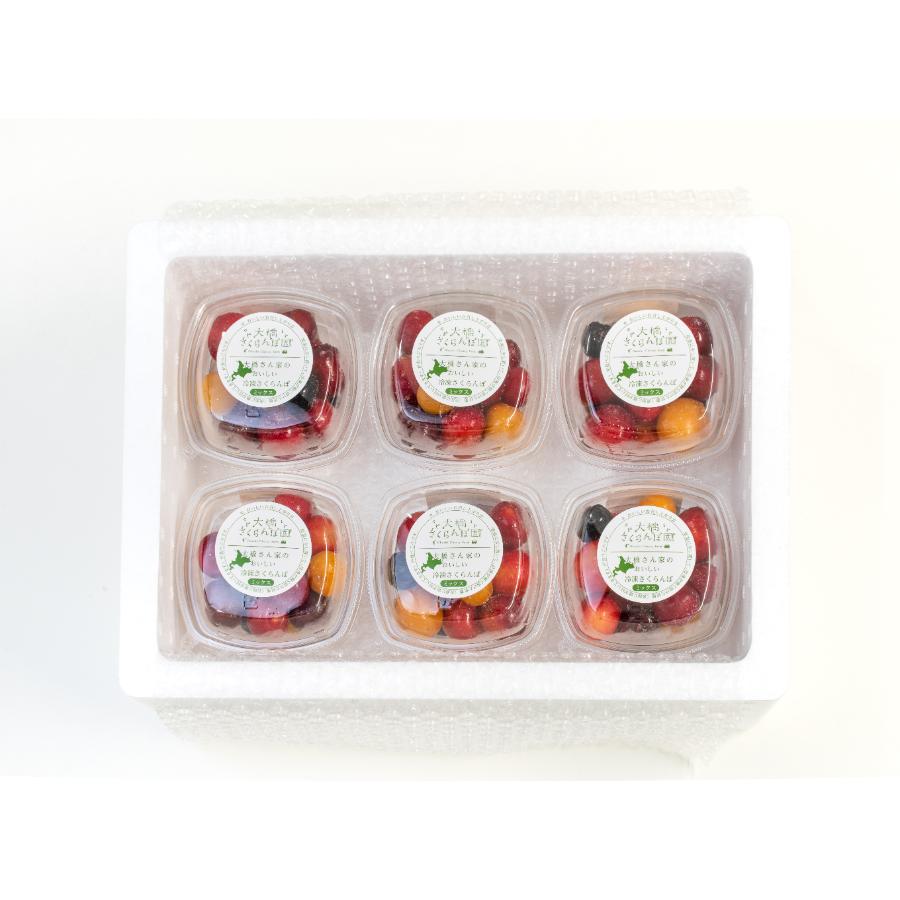 ＜大橋さくらんぼ園＞冷凍さくらんぼミックス160g×6パック