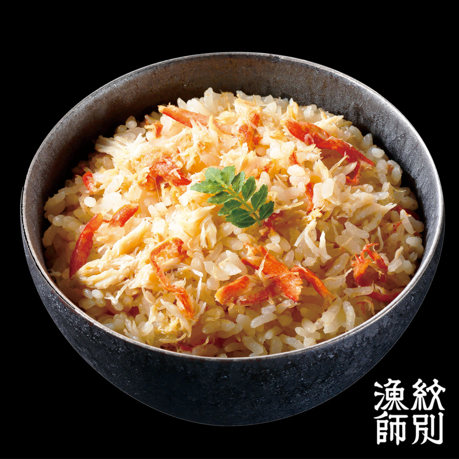 ＜紋別漁師 マルマ松本商店＞「紋別漁師食堂」北海道ずわい蟹ほぐしめし4個