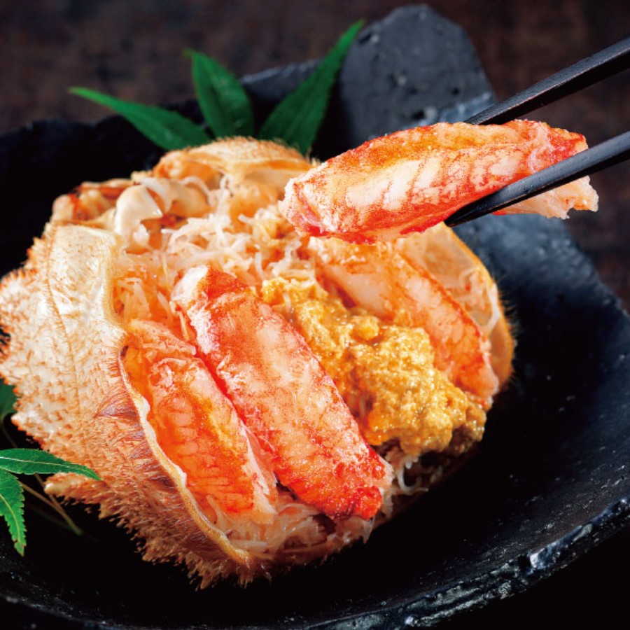 ＜紋別漁師 マルマ松本商店＞毛がに甲羅盛り6個