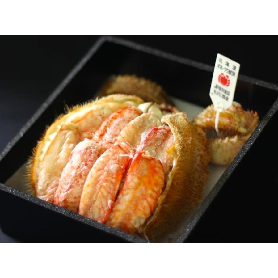 <紋別漁師 マルマ松本商店>海明け毛がに一杯盛り(特大)2個セット