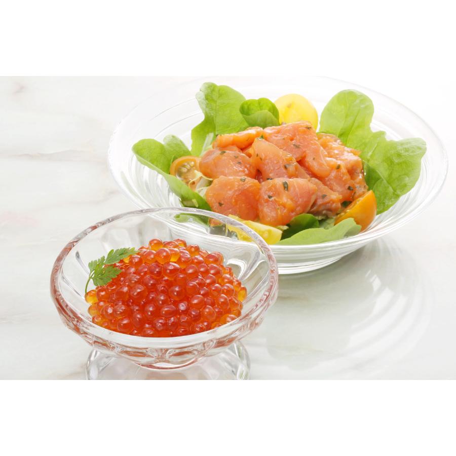 <佐藤水産>AF-257 いくら醤油漬とサーモンオリーブB