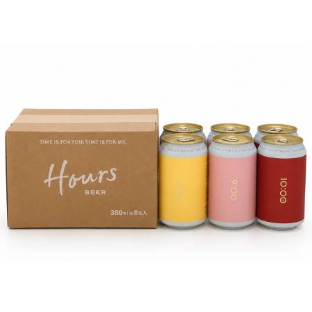 ＜HOURS BEER＞クラフトビール3種飲み比べ６本セット 350ml×6本