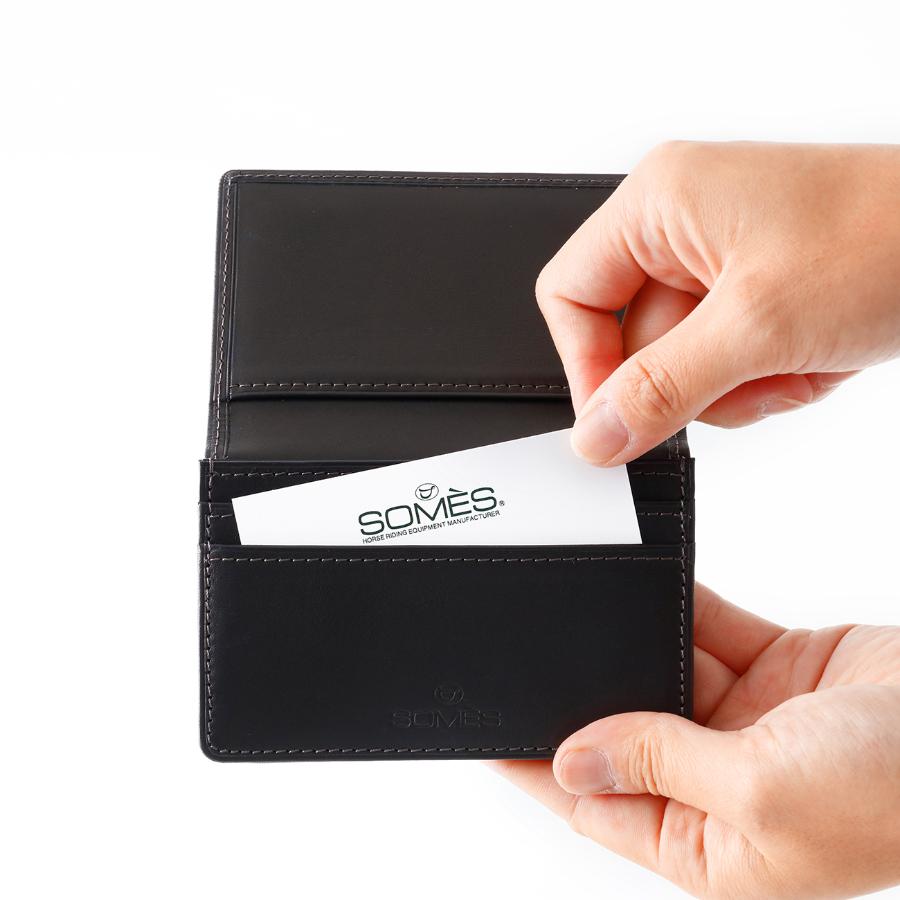 ＜ソメスサドル＞FE-34    名刺入れ　チョコレートブラウン