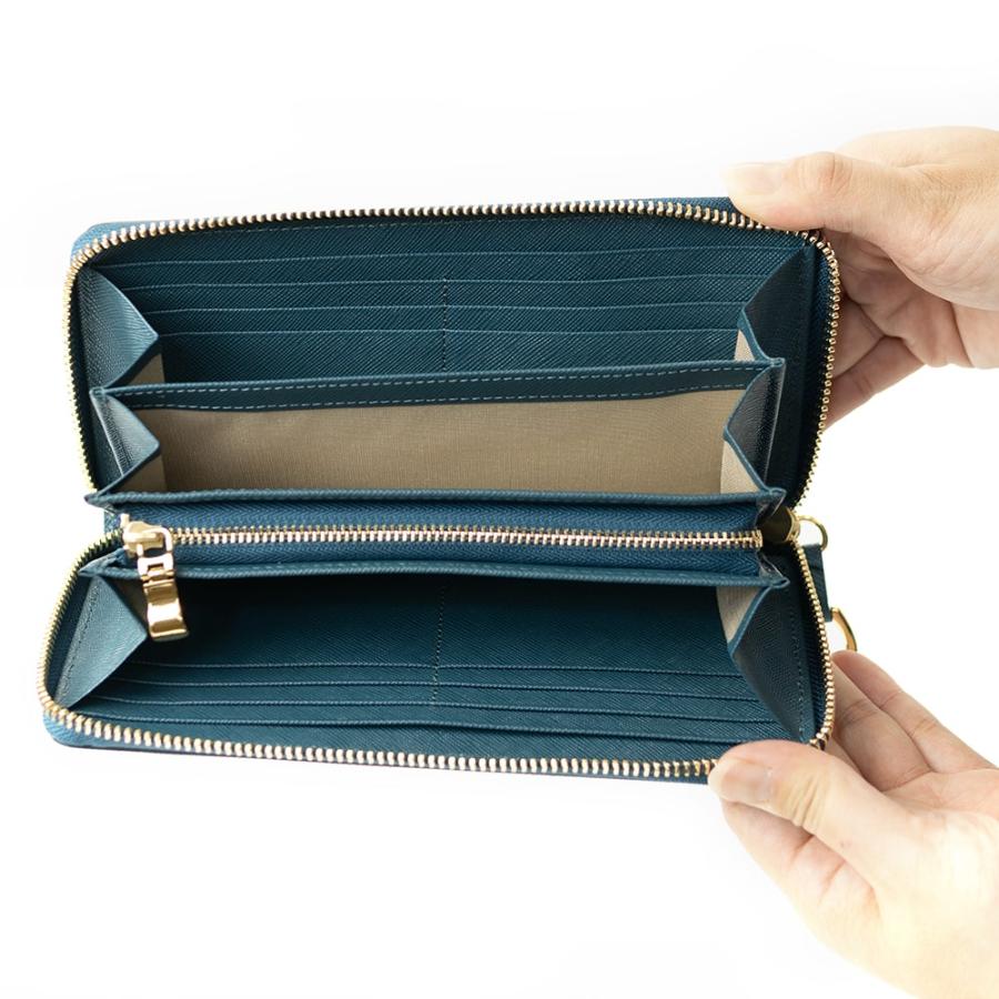 <ソメスサドル>PT-71 ラウンド長財布 ブルー