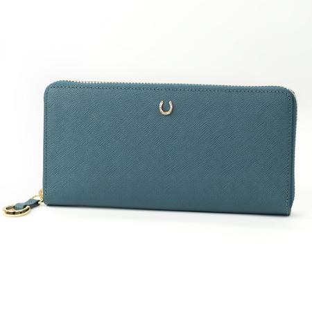 <ソメスサドル>PT-71 ラウンド長財布 ブルー