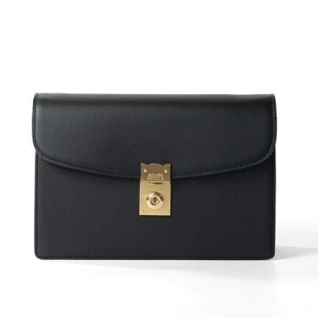 ＜ソメスサドル＞EX-32　クラッチバッグ　ブラック