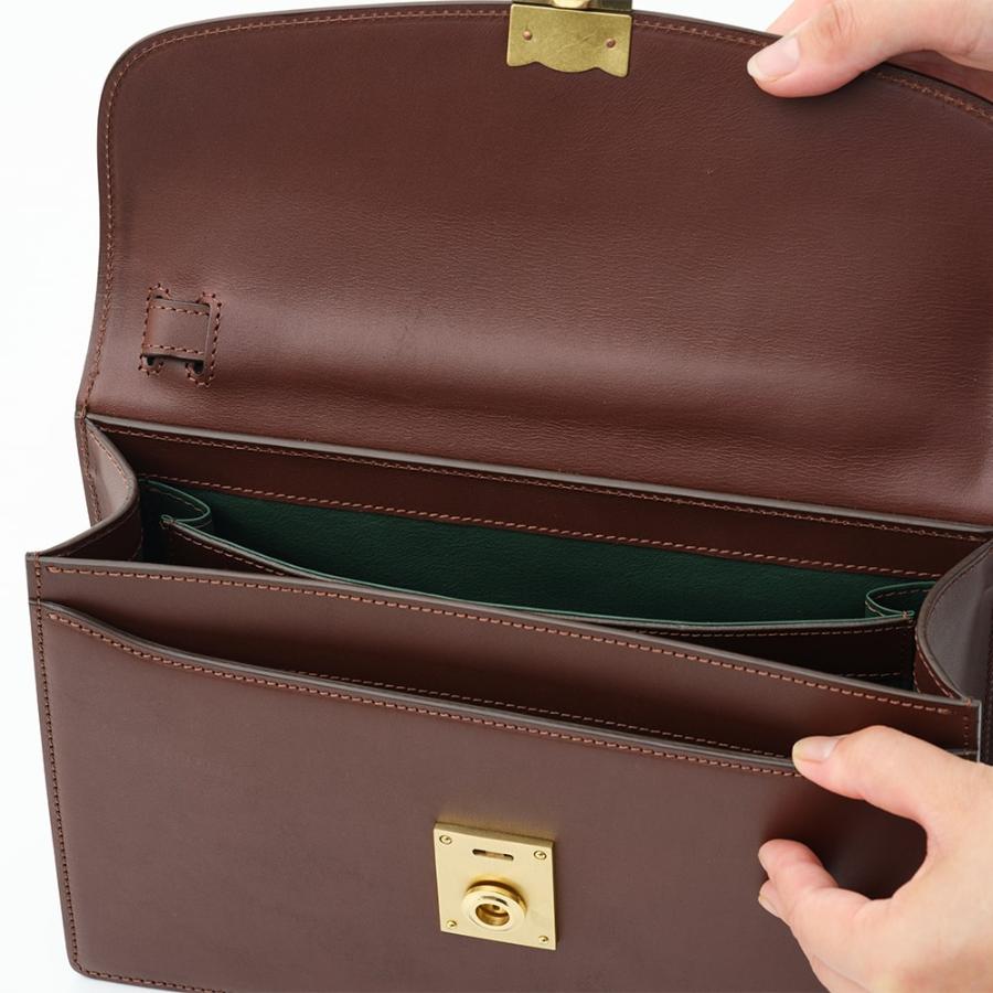 ＜ソメスサドル＞EX-32　クラッチバッグ　ブラウン