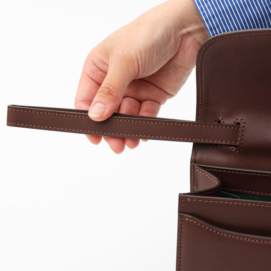 ＜ソメスサドル＞EX-32　クラッチバッグ　ブラウン