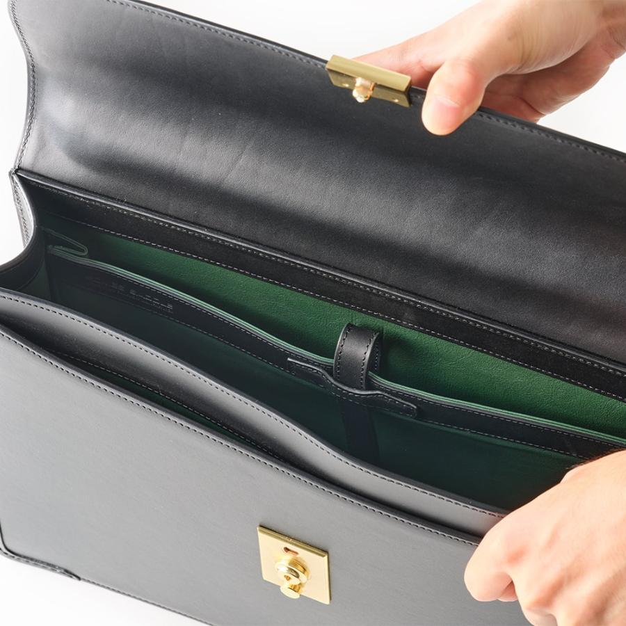 ＜ソメスサドル＞EX-33　フラップブリーフケース　ブラック