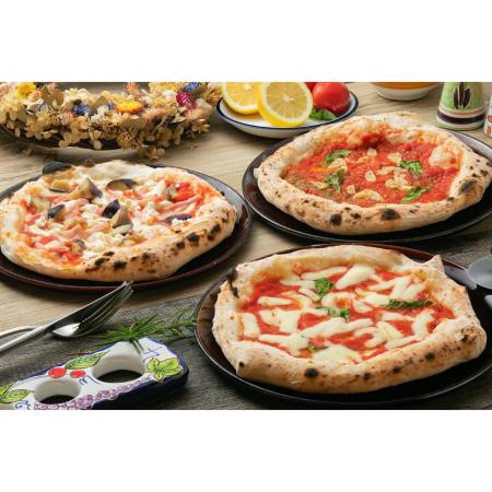 <Pizzeria e Trattoria CERVO>チェルボの石窯 ピッツァ3枚(イタリアトマト3種)