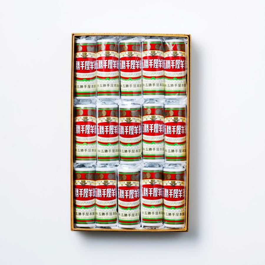 五勝手屋ミニ丸缶羊かん(15本)