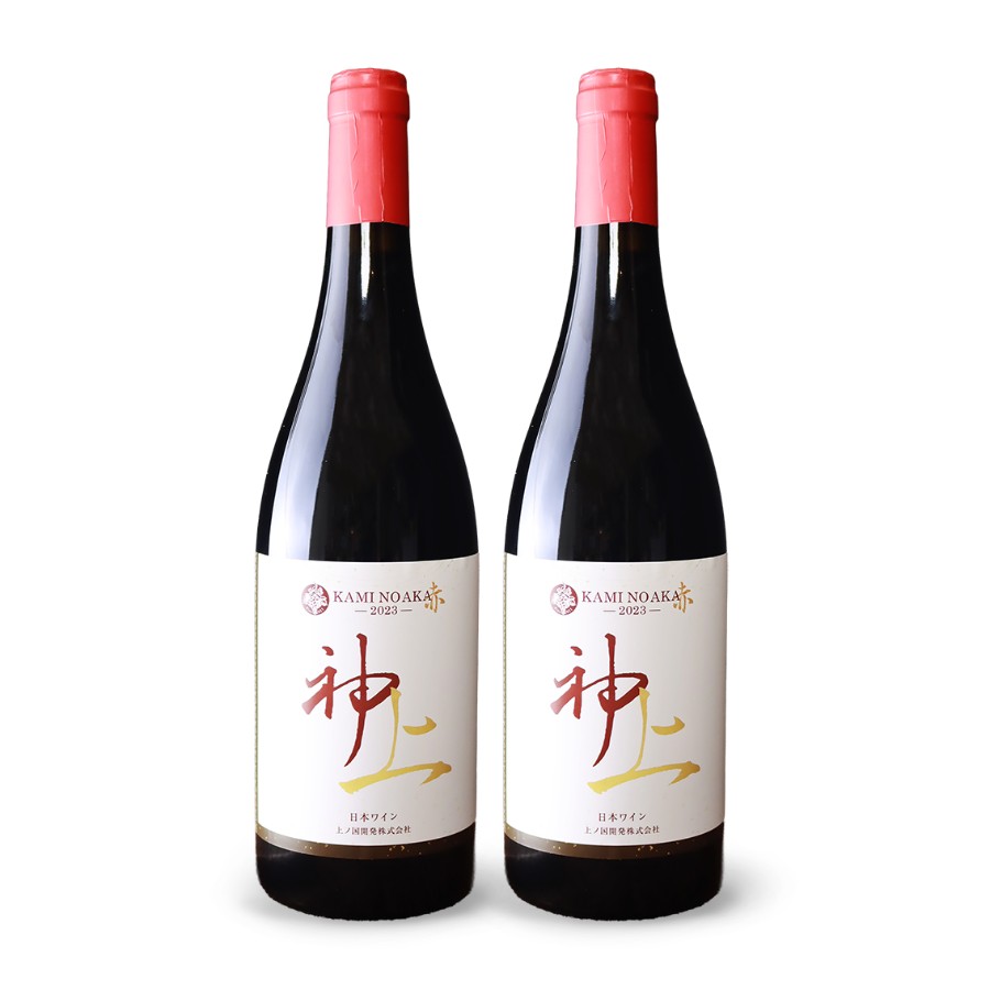 <上ノ国ワイナリー>上の赤2023 750ml×2本