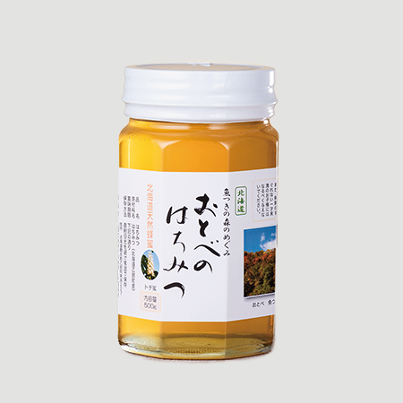 北海道乙部町産100％天然蜂蜜「おとべのはちみつ」トチ500g×1本