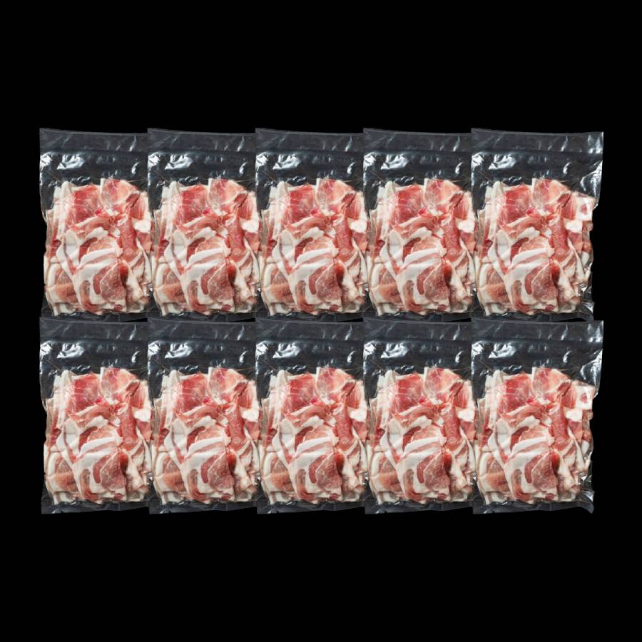 ＜麦小町＞黒松内町産豚肩肉切り落とし3.0kg（300g×10パック）