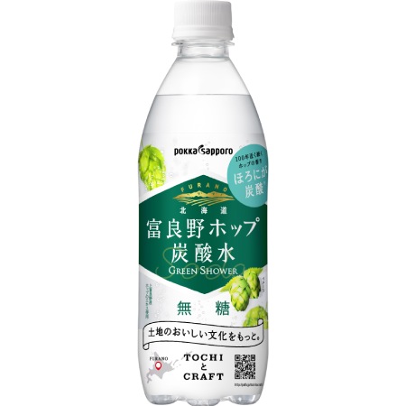 ＜ポッカサッポロ＞北海道富良野ホップ炭酸水500ml×24本