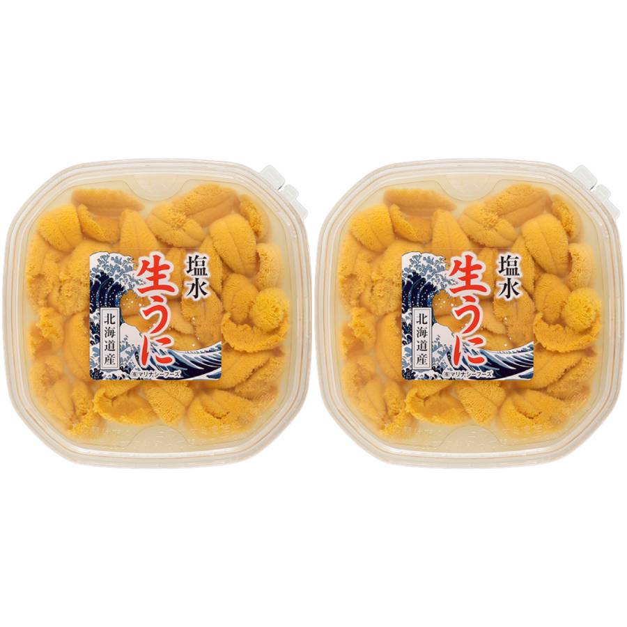 <マリナシーフーズ>北海道産塩水生うに100g×2