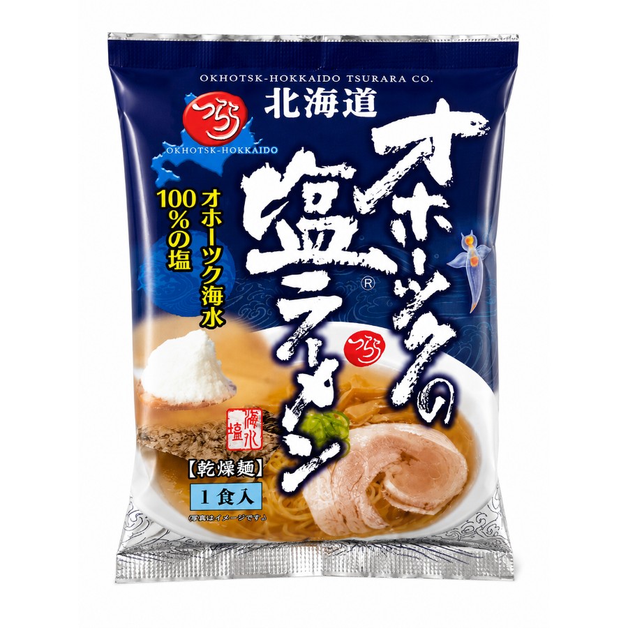 <つらら>オホーツクの塩ラーメン1食×16袋