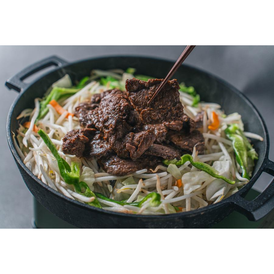 ＜平取ジビエ工房＞平取町産エゾシカロース肉ジンギスカン500g×2