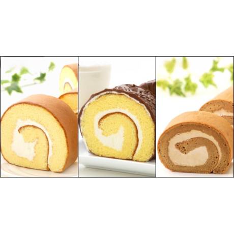 ＜スイートますや＞懐かしロールケーキ3本セット