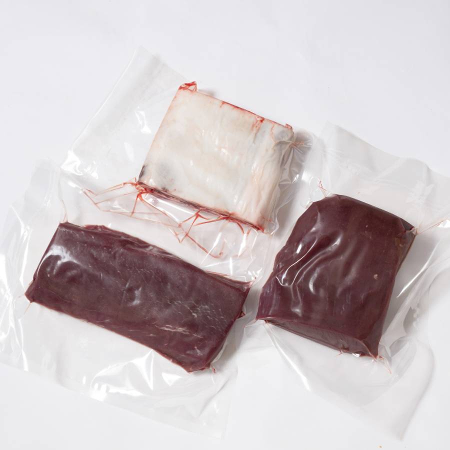 <上田精肉店>エゾ鹿肉ロースト3点セット(ロース・モモ・バラ)