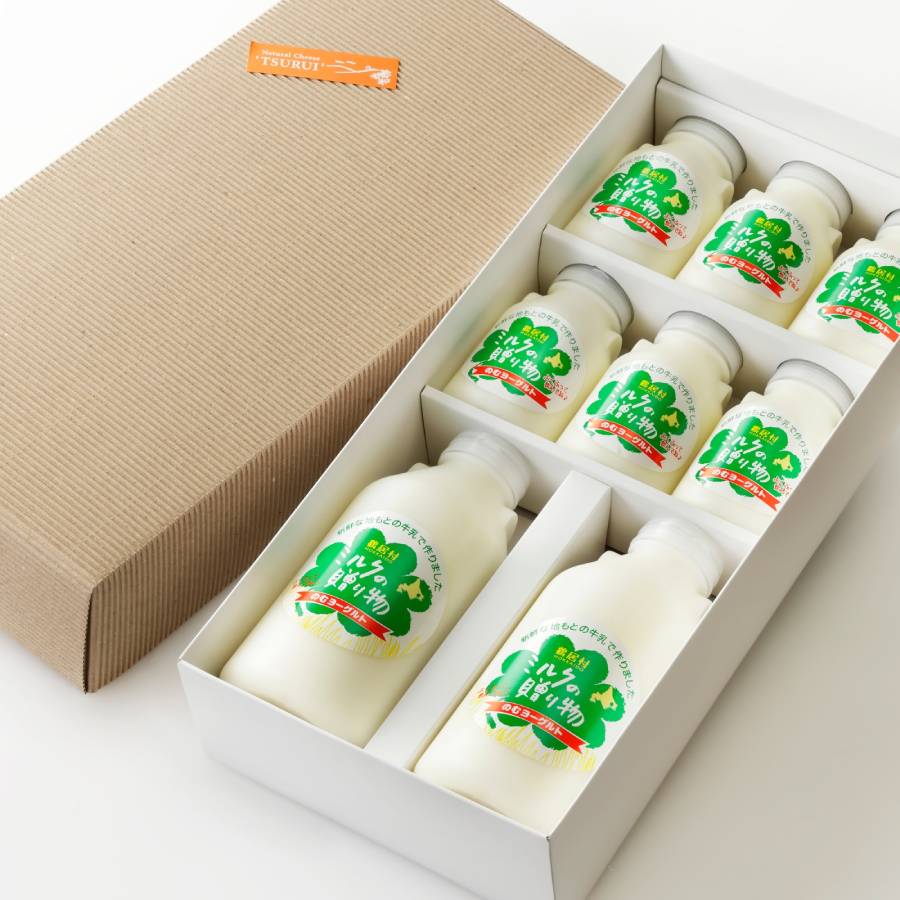 ＜酪楽館＞飲むヨーグルト8本～ミルクの贈り物セット～（150ml×6本、500ml×2本）