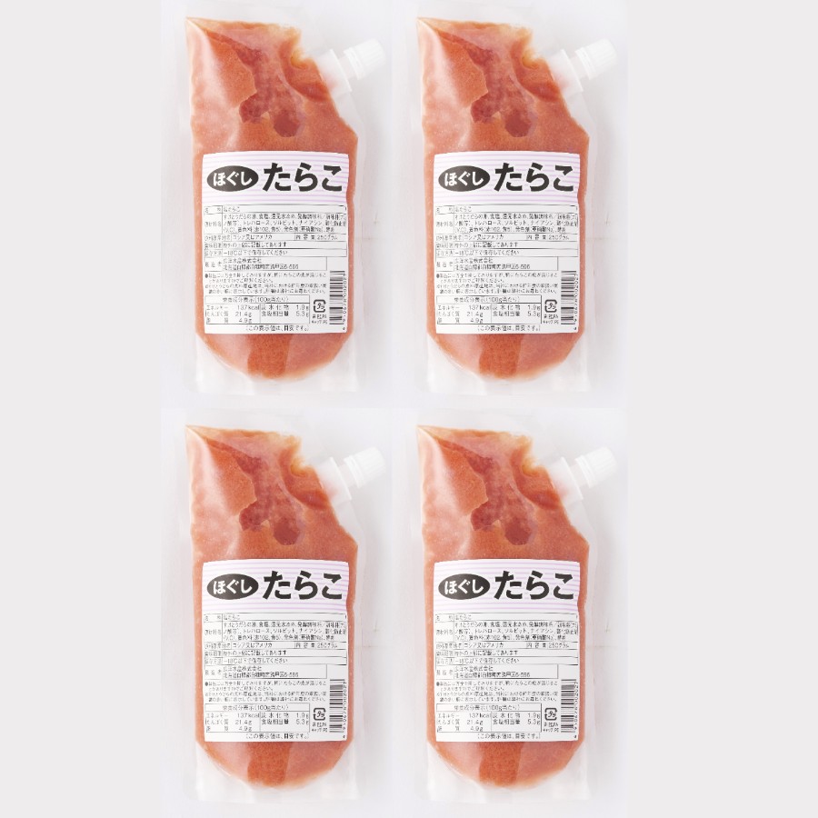 ほぐしたらこ 250g×4個（キャップ付きチューブタイプ）