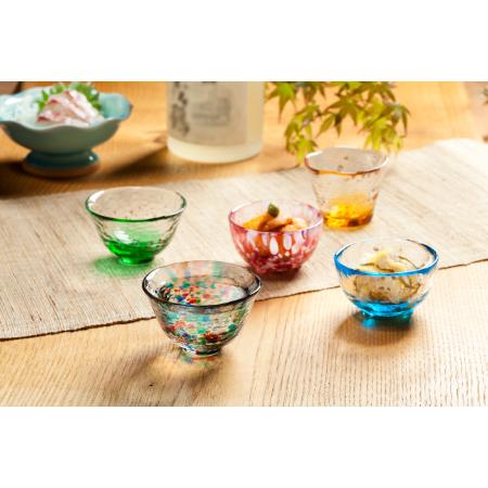 ＜津軽びいどろ＞五様ミニグラスセット