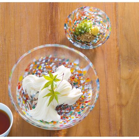 ＜津軽びいどろ＞大鉢・小鉢セット