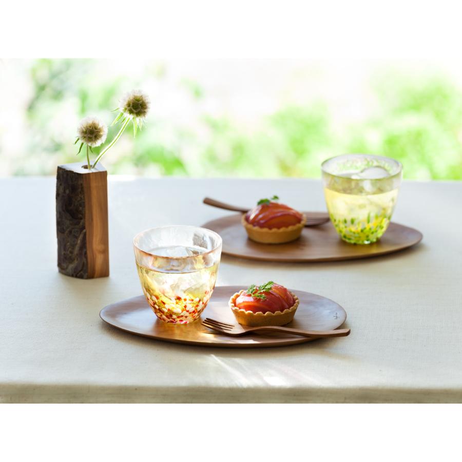 ＜津軽びいどろ＞りんごカップペアセット