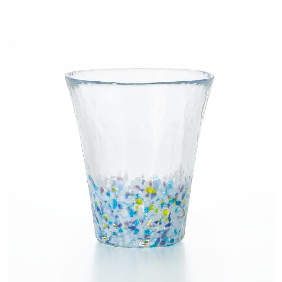 ＜津軽びいどろ＞にほんの色タンブラー2種(舞う桜・雪の灯)