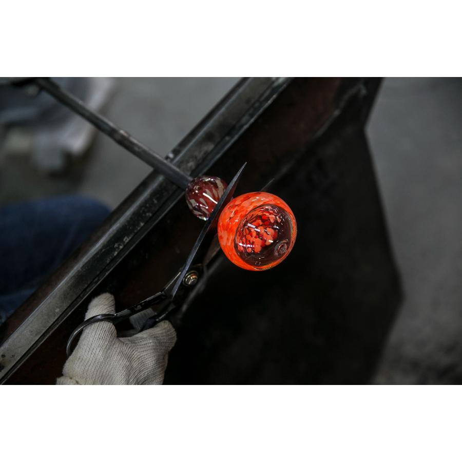 ＜津軽びいどろ＞一輪挿し 向日葵