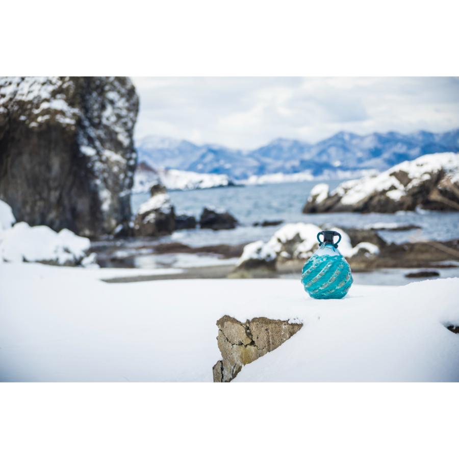 ＜津軽びいどろ＞津軽海峡　花器