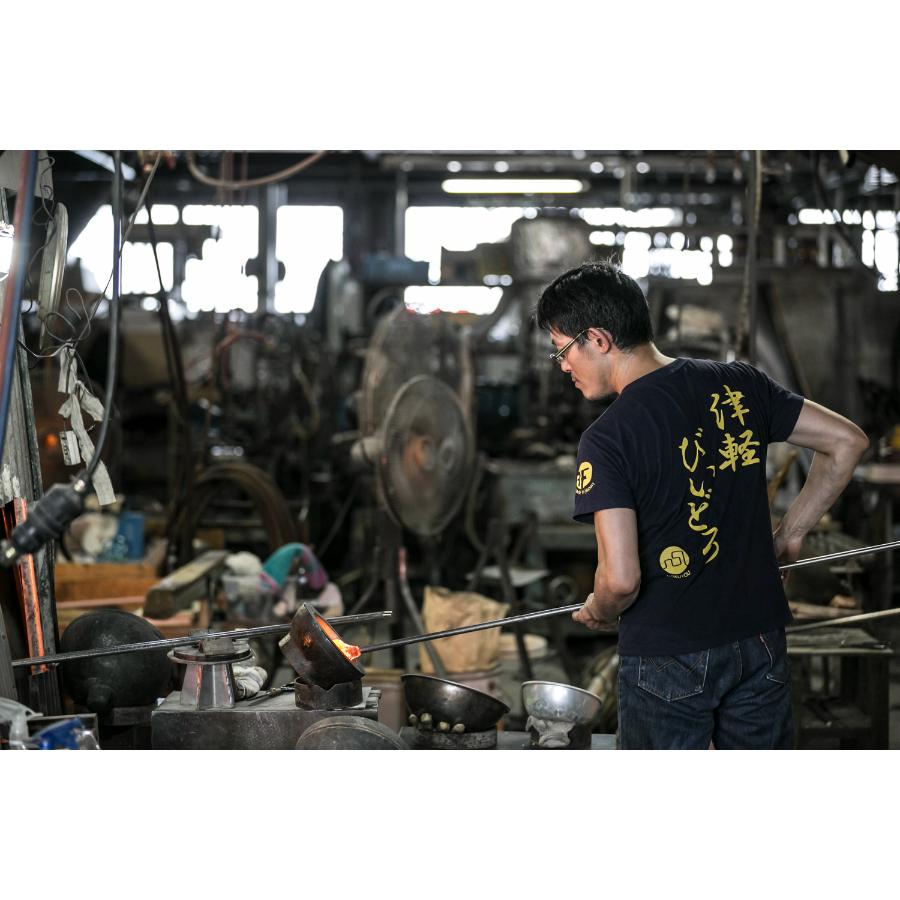 ＜津軽びいどろ＞津軽海峡　楕円大皿