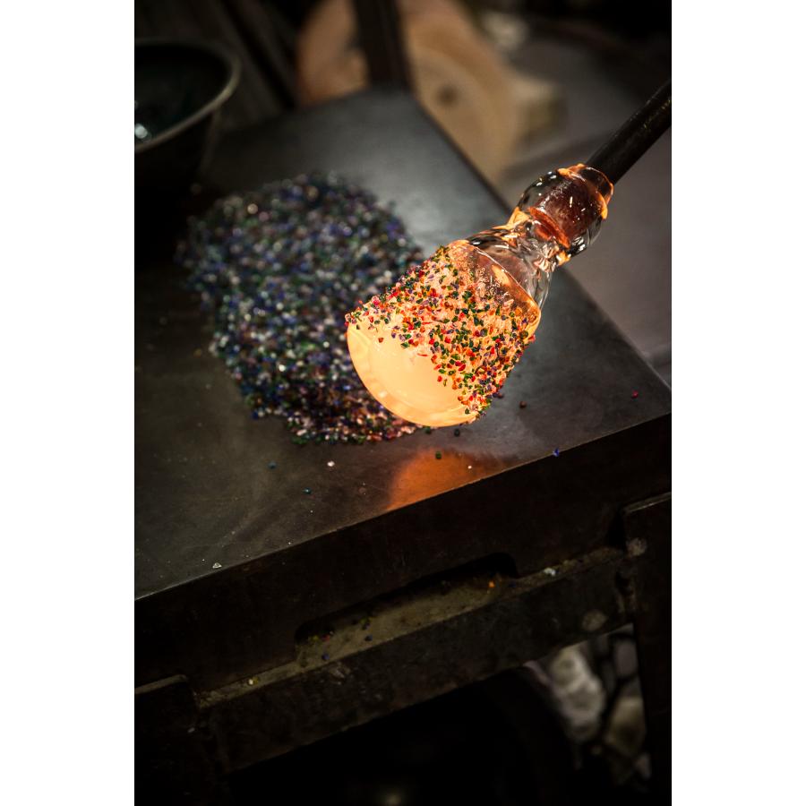 <津軽びいどろ>天開 フリル花器ねぶた